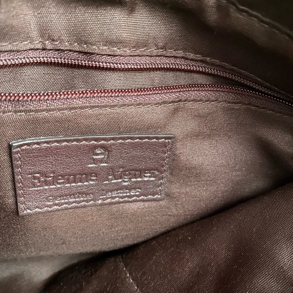 Etienne Aigner Vintage Genuine Cowhide Brown Leather Crossbody Handbag OS - Picture 11 of 11